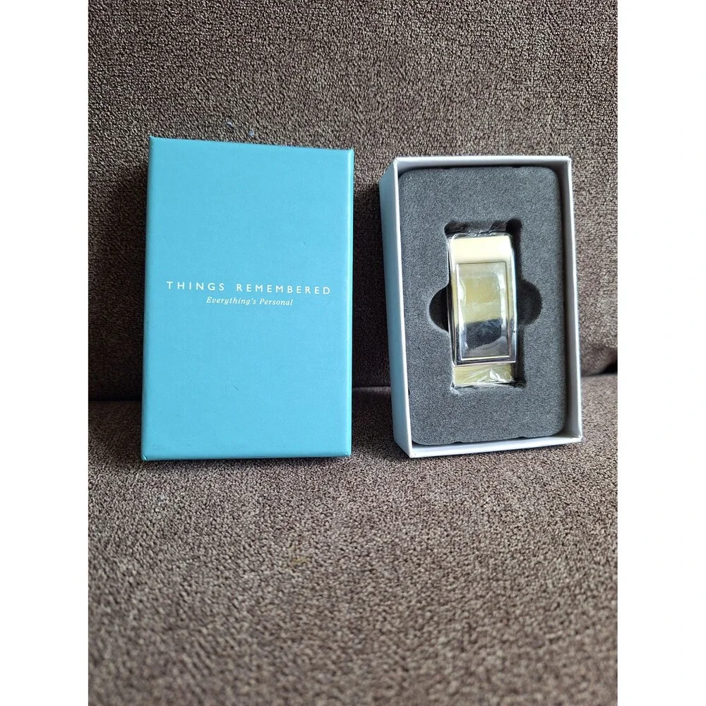 Things Remembered Silver Money Clip - New in Box - Engravable
